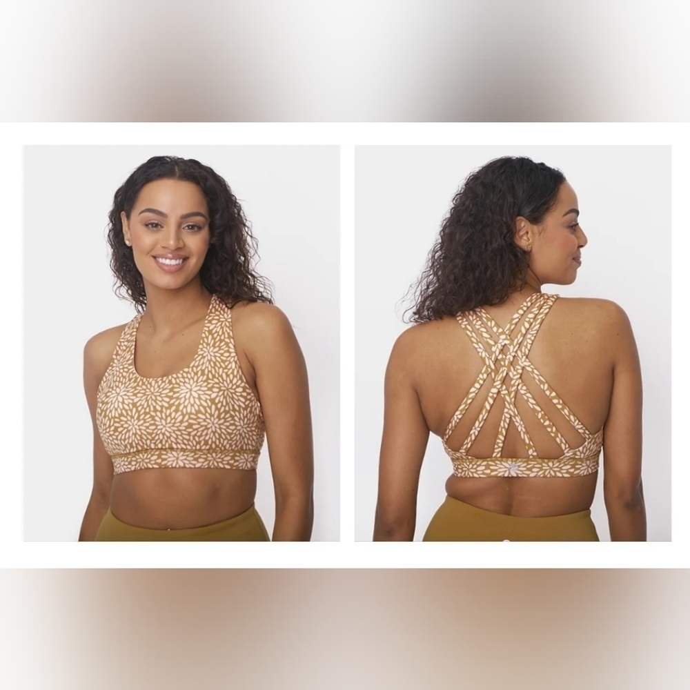 Senita Athletics Lattice-Back Sports Bra - M